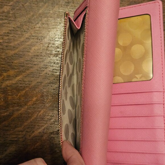 Kate Spade ♠️ Pink Tri-Fold Pink Wallet - Picture 5 of 7